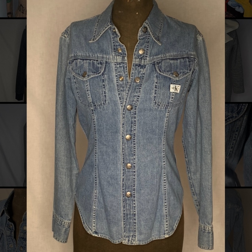 Calvin Klein CK Denim Vintage Button up Shirt